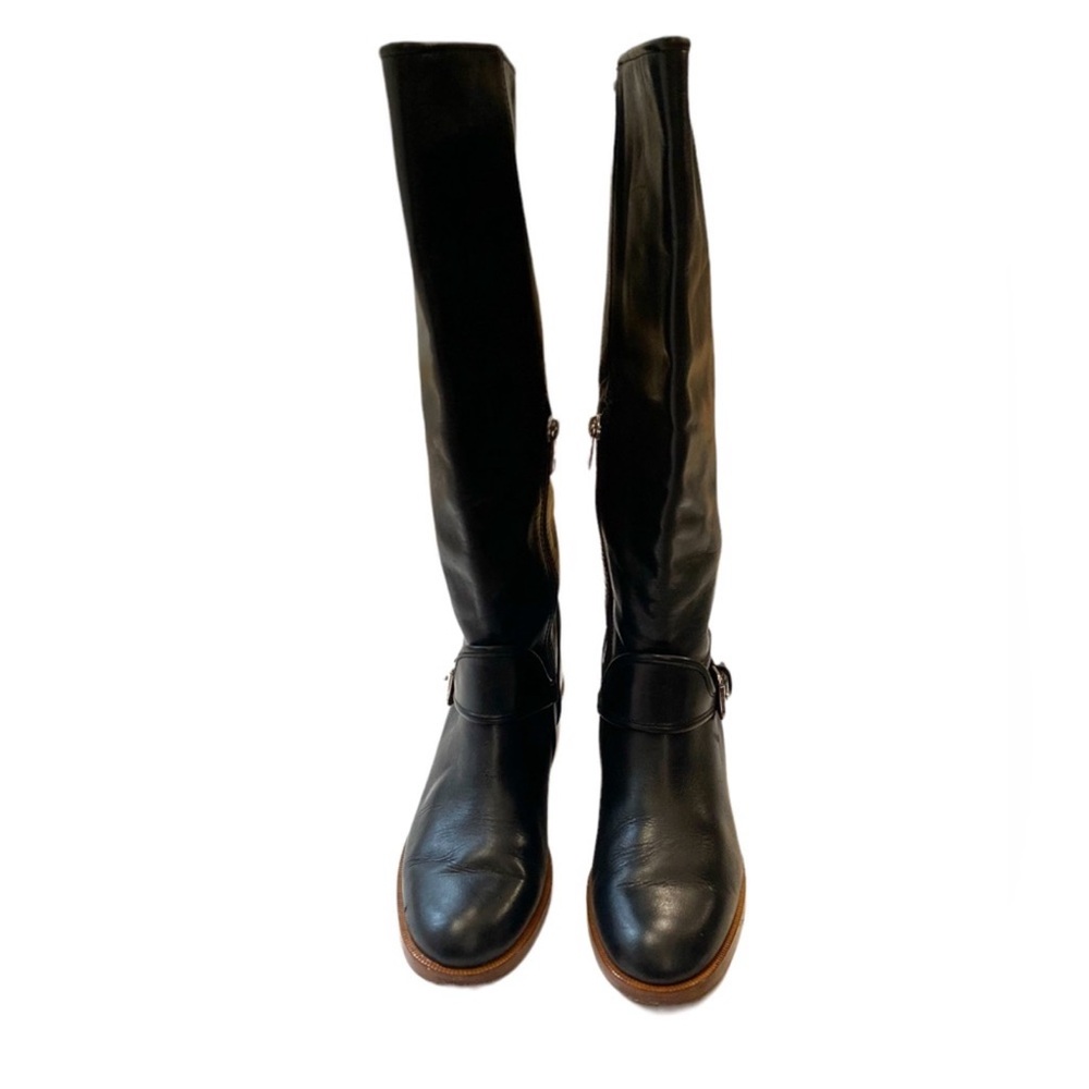 Coach Cecelia Soft Shine leather calf boots in Black Size 6 - Picture 6 of 16